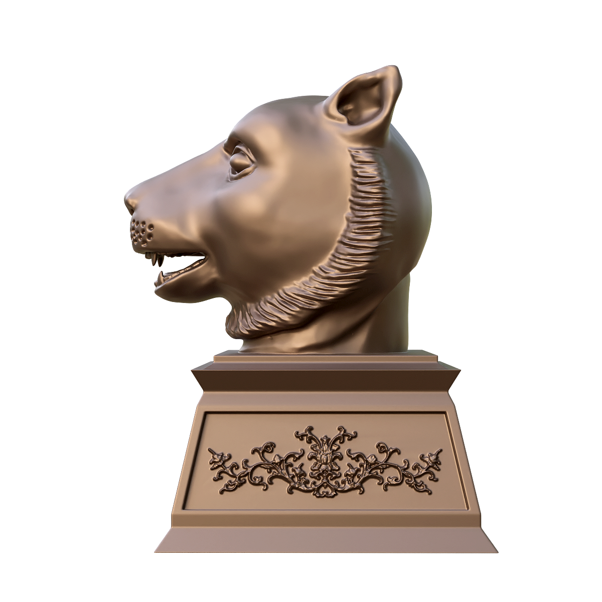 圆明园十二生肖兽首铜像-虎首 | 十二生肖第三,圆明园十二生肖兽首铜像,十二生肖兽首3D打印,铜像3D模型,中国文化历史,北京圆明园,何鸿燊博士出资收购,保利艺术博物馆,寅时（3时至5时）,虎首,3D模型,3D打印,3D素材,obj,glTF,fbx,dae,stl,3ds,glb,usdz,3dmax,blender模型,VisionPro,3D建模,3D扫描,3d打印模型