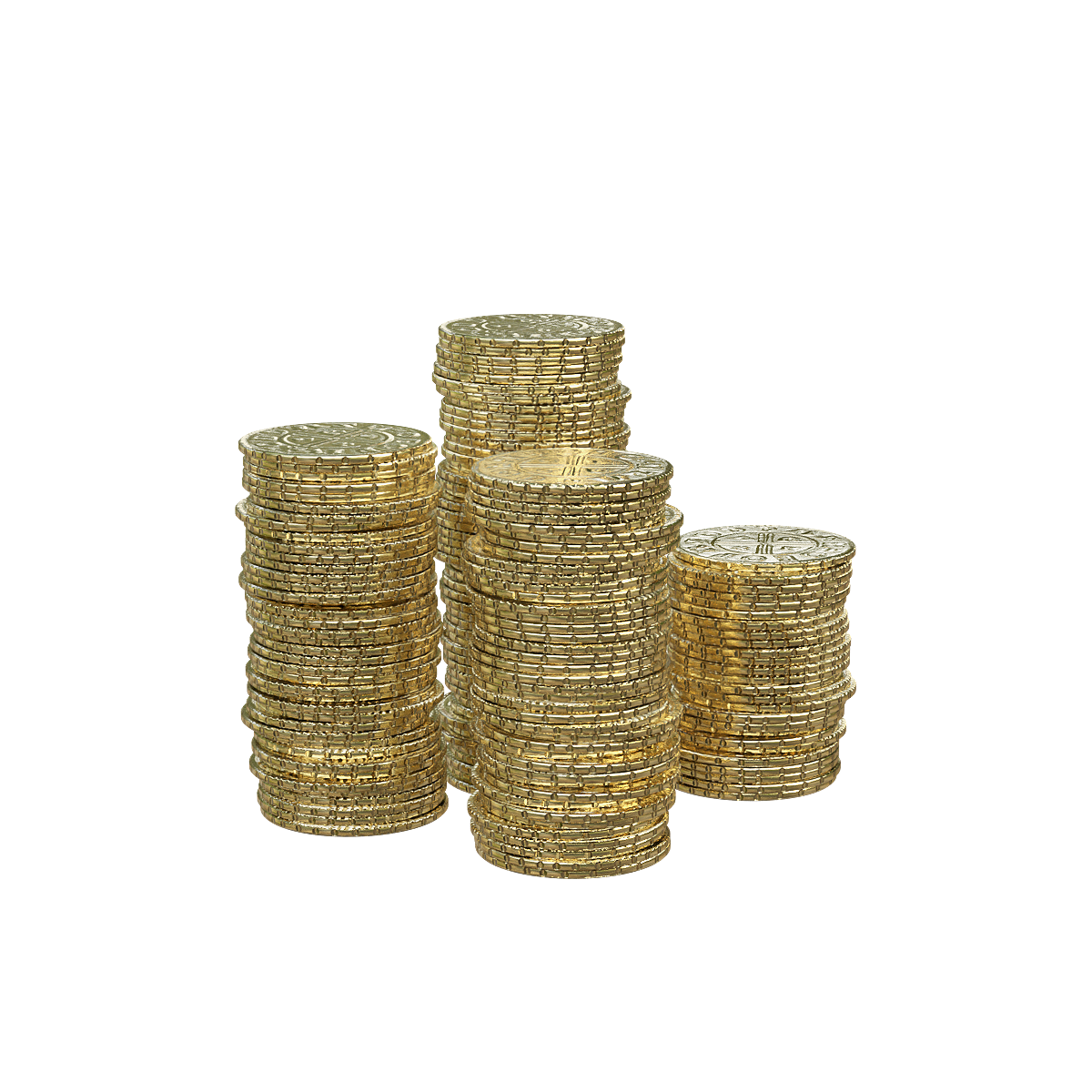 四叠金币