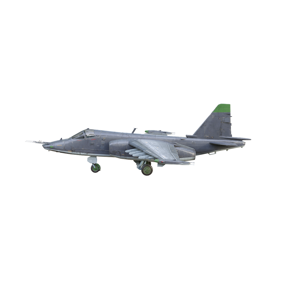 苏联Su-25"Frogfoot"音速攻击机（黑色） | 黑色,军事载具,飞行载具,Su-25