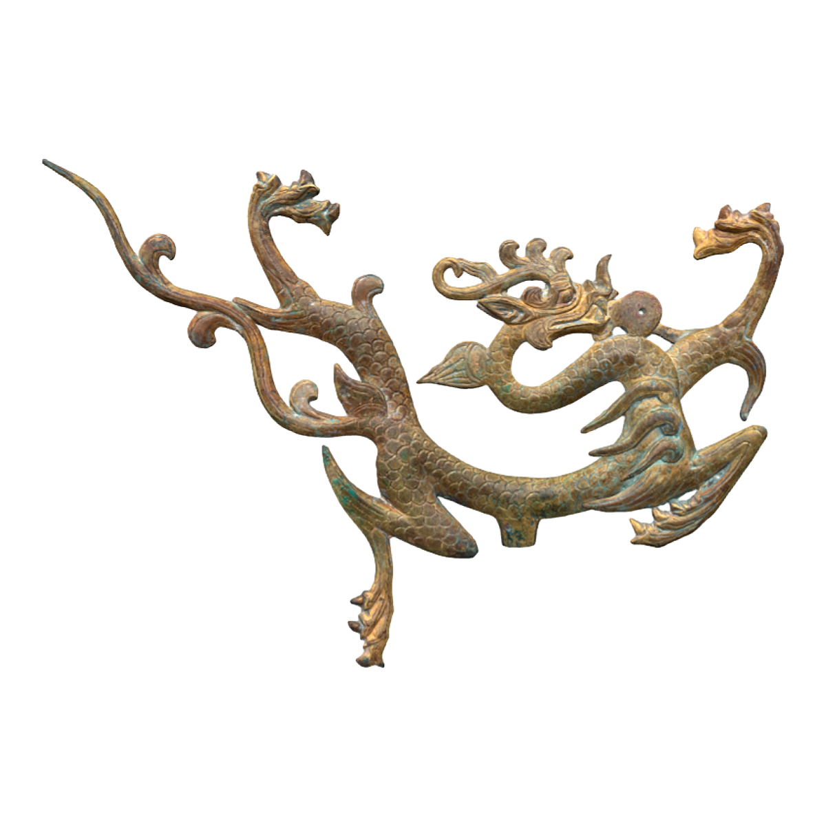 七世纪唐朝镀金铜雕塑《一对翔龙-左》 | 雕塑,雕塑3D模型,唐朝文物,中国文物,镀金铜雕塑,七世纪唐朝文物,唐朝雕塑,青铜龙雕塑,一对翔龙,一对翔龙-左,3D模型,3D打印,3D素材,obj,glTF,fbx,dae,stl,3ds,glb,usdz,3dmax,blender模型,VisionPro,3D建模,3D扫描,3d打印模型