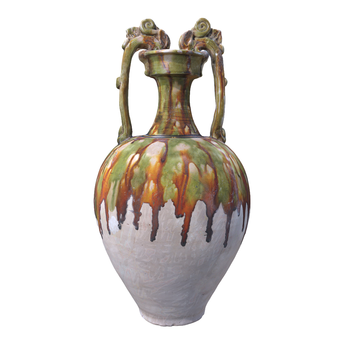 唐朝时期的陶瓷《三彩双龙尊》 | 陶瓷花瓶,花瓶3D模型,陶瓷,花瓶,唐朝文物,中国文物,双耳花瓶,唐朝时期文物,三彩双龙尊,唐朝瓷器,3D模型,3D打印,3D素材,obj,glTF,fbx,dae,stl,3ds,glb,usdz,3dmax,blender模型,VisionPro,3D建模,3D扫描,3d打印模型