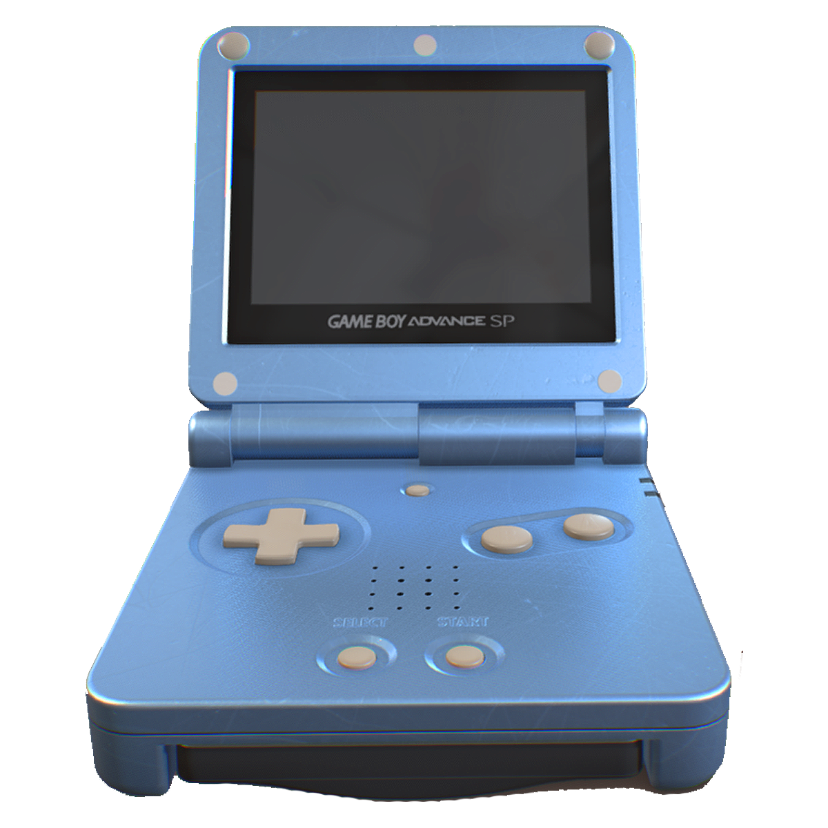 2003年掌上游戏机 任天堂GAME BOY ADVANCE SP深蓝色 | 游戏机,任天堂游戏机,任天堂,游戏机3D模型,Nintendo,老式游戏机,游戏机掌机,GAME-BOY-ADVANCE-SP,2003年掌上游戏机,GAMEBOY深蓝色,3D模型,3D打印,3D素材,obj,glTF,fbx,dae,stl,3ds,glb,usdz,3dmax,blender模型,VisionPro,3D建模,3D扫描,3d打印模型