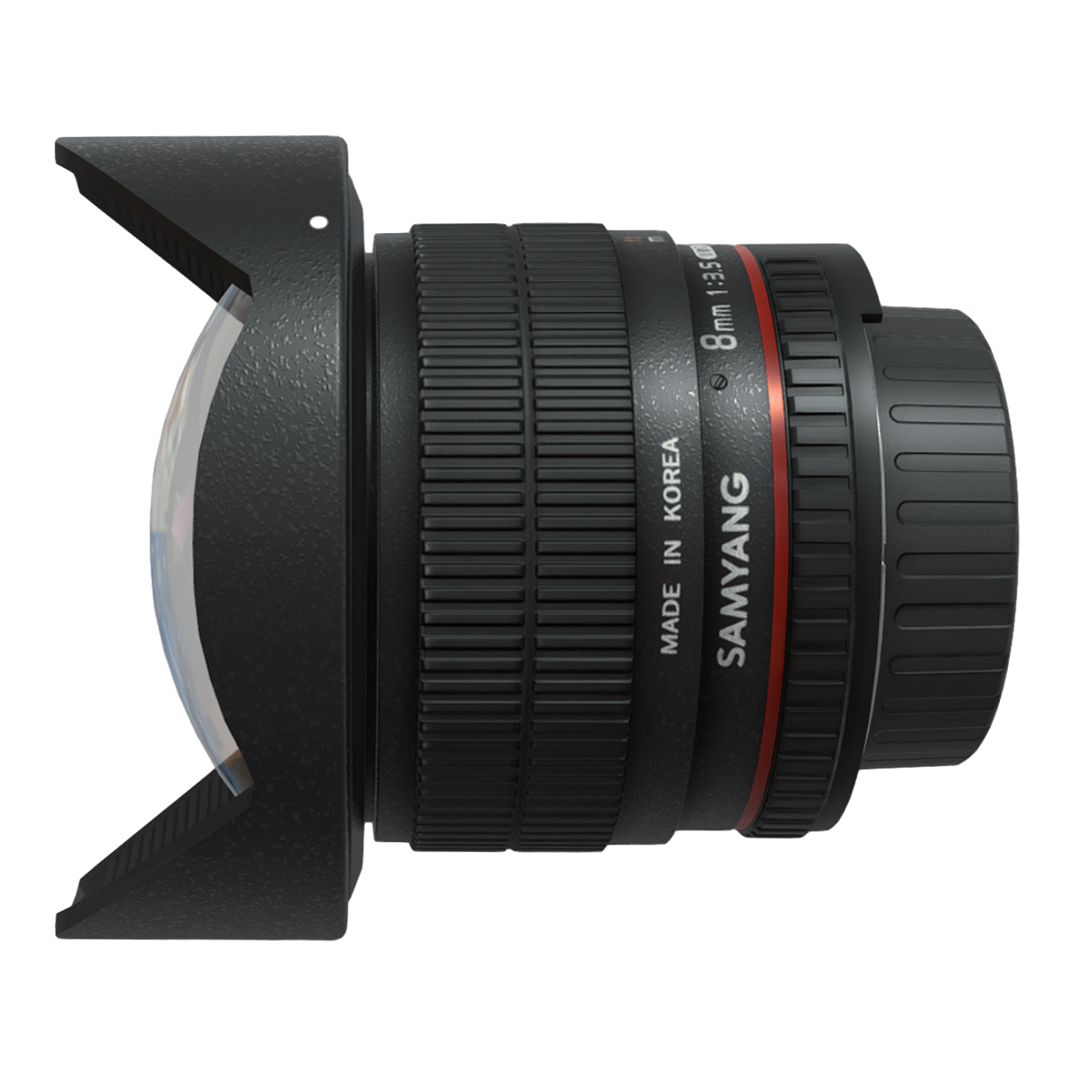 广角鱼眼定焦镜头 Rokinon 8mm F3.5 | 镜头,镜头3D模型,定焦镜头,广角镜头,鱼眼镜头,Samyang,Rokinon-8mm-F3.5,Samyang镜头,f/3.5非球面IF-MC鱼眼镜头,广角鱼眼定焦镜头,3D模型,3D打印,3D素材,obj,glTF,fbx,dae,stl,3ds,glb,usdz,3dmax,blender模型,VisionPro,3D建模,3D扫描,3d打印模型