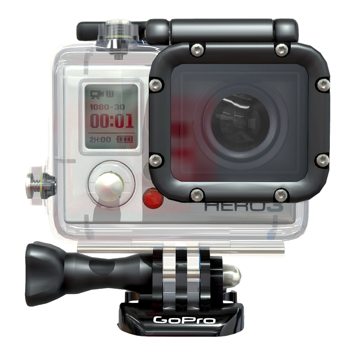 运动摄影机 GoPro Hero3（带防水外壳） | GoPro,摄影机,摄影机3D模型,运动摄影机,Hero3,GoPro-Hero3,GoPro-Hero3带防水外壳,GoPro摄影机,水下摄影机,Hero摄影机,3D模型,3D打印,3D素材,obj,glTF,fbx,dae,stl,3ds,glb,usdz,3dmax,blender模型,VisionPro,3D建模,3D扫描,3d打印模型