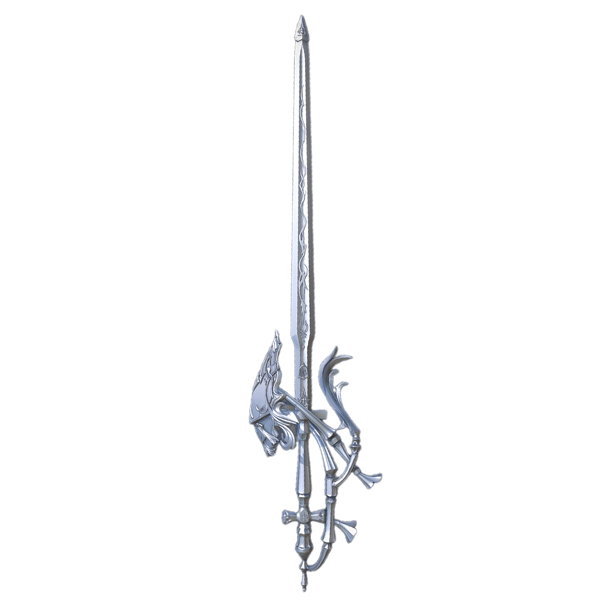 游戏《最终幻想XIV》中的武器：女神之刺剑 | 游戏道具,最终幻想,游戏武器,长剑,最终幻想XIV,女神之刺剑,索菲亚,刺剑,西洋剑,3D模型,3D打印,3D素材,obj,glTF,fbx,dae,stl,3ds,glb,usdz,3dmax,blender模型,VisionPro,3D建模,3D扫描,3d打印模型