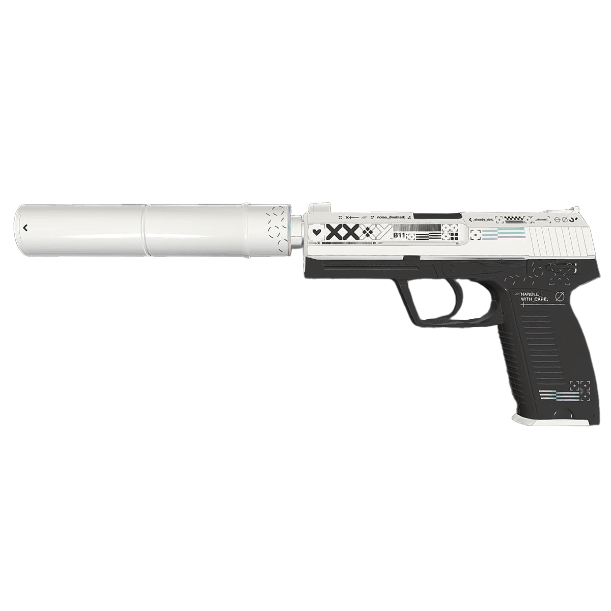 游戏《反恐精英：全球攻势》中的武器：USP消音版 印花集 | 游戏道具,游戏道具3D模型,游戏武器,反恐精英：全球攻势,反恐精英,CS,USP消音版,印花集,USP,USP消音版印花集,3D模型,3D打印,3D素材,obj,glTF,fbx,dae,stl,3ds,glb,usdz,3dmax,blender模型,VisionPro,3D建模,3D扫描,3d打印模型