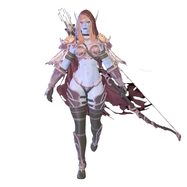 游戏《魔兽世界》的人物：希尔瓦娜斯·风行者模型预览图