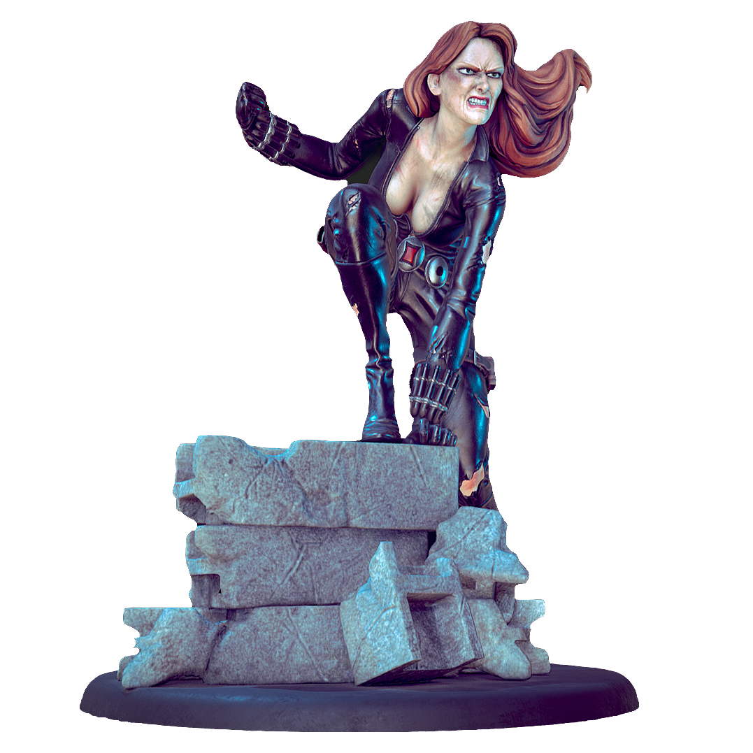 游戏《漫威复仇者联盟》中的角色：黑寡妇 | 游戏角色,游戏人物,电影角色,游戏角色3D模型,漫威复仇者联盟,复仇者联盟,超级英雄,黑寡妇,BlackWidow,Marvel,3D模型,3D打印,3D素材,obj,glTF,fbx,dae,stl,3ds,glb,usdz,3dmax,blender模型,VisionPro,3D建模,3D扫描,3d打印模型