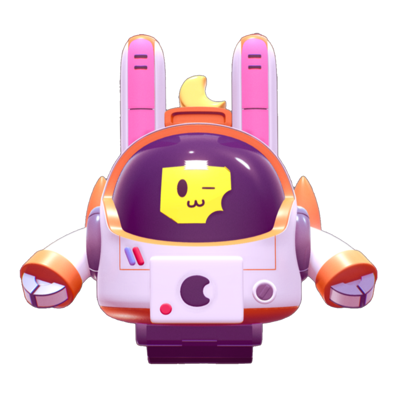 游戏《荒野乱斗》中的角色：纳尼 | 游戏角色,游戏人物,游戏角色3D模型,纳尼,荒野乱斗,手机游戏,nani,BrawlStars,竞技手游,Supercell,3D模型,3D打印,3D素材,obj,glTF,fbx,dae,stl,3ds,glb,usdz,3dmax,blender模型,VisionPro,3D建模,3D扫描,3d打印模型