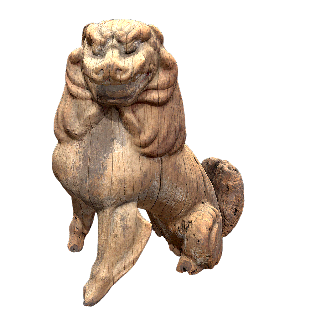 桧木驹犬 右 | 雕像,雕像3D模型,木雕,博物馆藏品,克利夫兰艺术博物馆,桧木狮子犬,镰仓时代文物,狮子犬,驹犬,驹犬雕像,3D模型,3D打印,3D素材,obj,glTF,fbx,dae,stl,3ds,glb,usdz,3dmax,blender模型,VisionPro,3D建模,3D扫描,3d打印模型