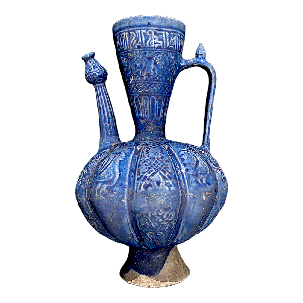 蓝釉面卡尚水壶 | 文物,器皿,水壶,博物馆藏品,明尼阿波利斯艺术博物馆,十二世纪文物,器皿3D模型,伊朗文物,蓝釉面卡尚水壶,波斯陶器,3D模型,3D打印,3D素材,obj,glTF,fbx,dae,stl,3ds,glb,usdz,3dmax,blender模型,VisionPro,3D建模,3D扫描,3d打印模型