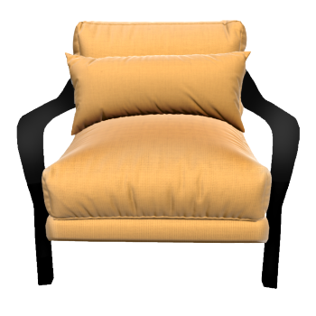 意式现代风布艺扶手椅