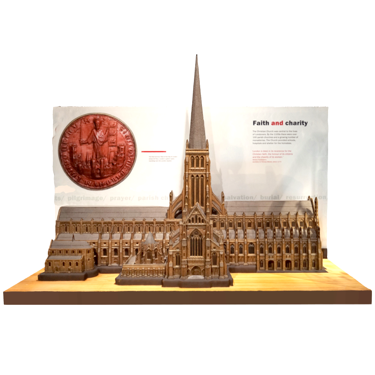 Old St Paul’s Cathedral大教堂模型