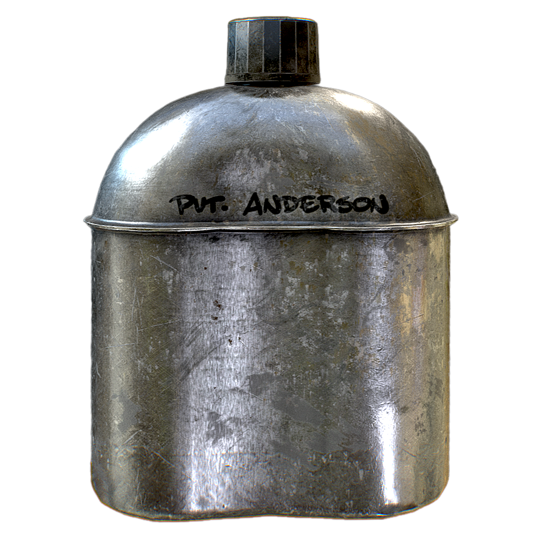 老式军用水壶 | 容器,水壶,水瓶,水瓶3D模型,金属水壶,老式军用水壶,军用水壶,储水容器,军旅用具,老式水瓶,3D模型,3D打印,3D素材,obj,glTF,fbx,dae,stl,3ds,glb,usdz,3dmax,blender模型,VisionPro,3D建模,3D扫描,3d打印模型