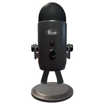 蓝色雪人麦克风