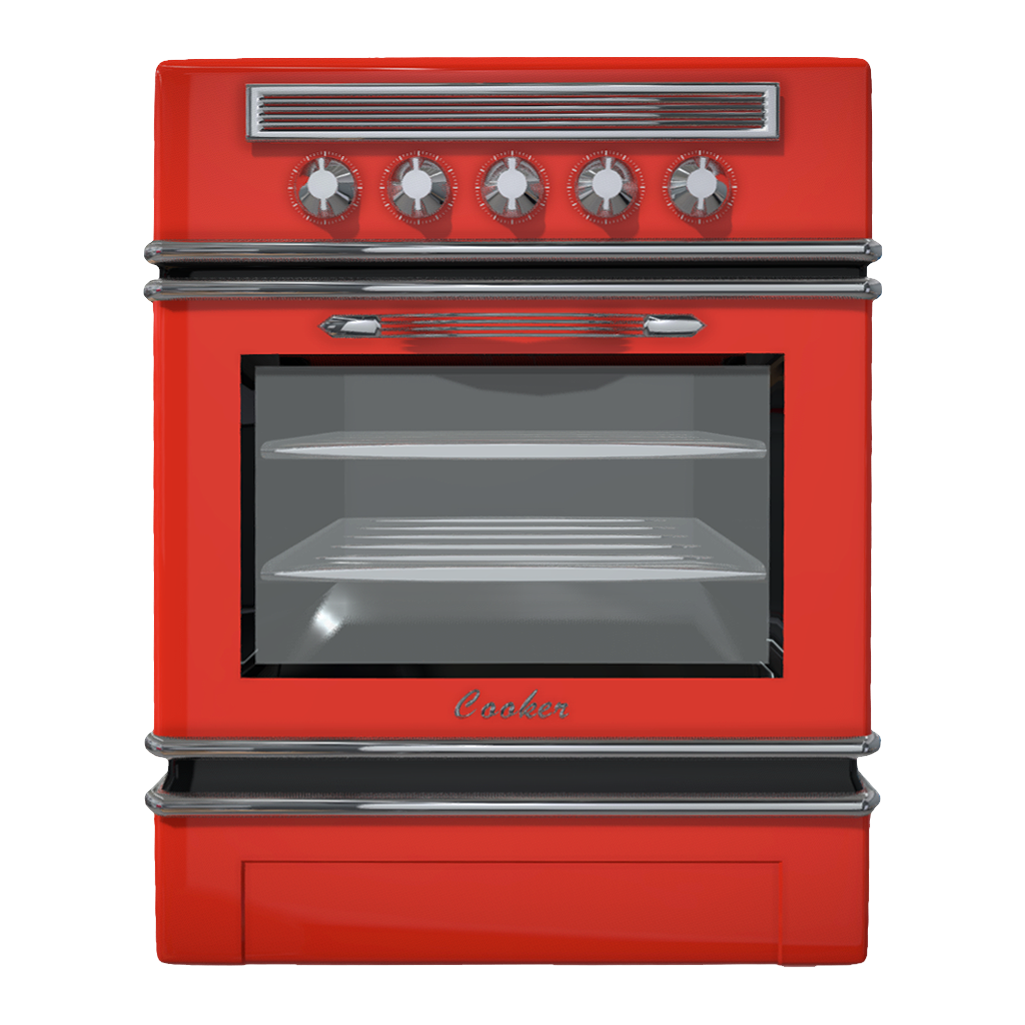 红色复古烤箱 | 厨具,电器,电器3D模型,烤箱,厨房电器,复古电器,老旧电器,红色复古烤箱,复古烤箱,老式烤箱,3D模型,3D打印,3D素材,obj,glTF,fbx,dae,stl,3ds,glb,usdz,3dmax,blender模型,VisionPro,3D建模,3D扫描,3d打印模型