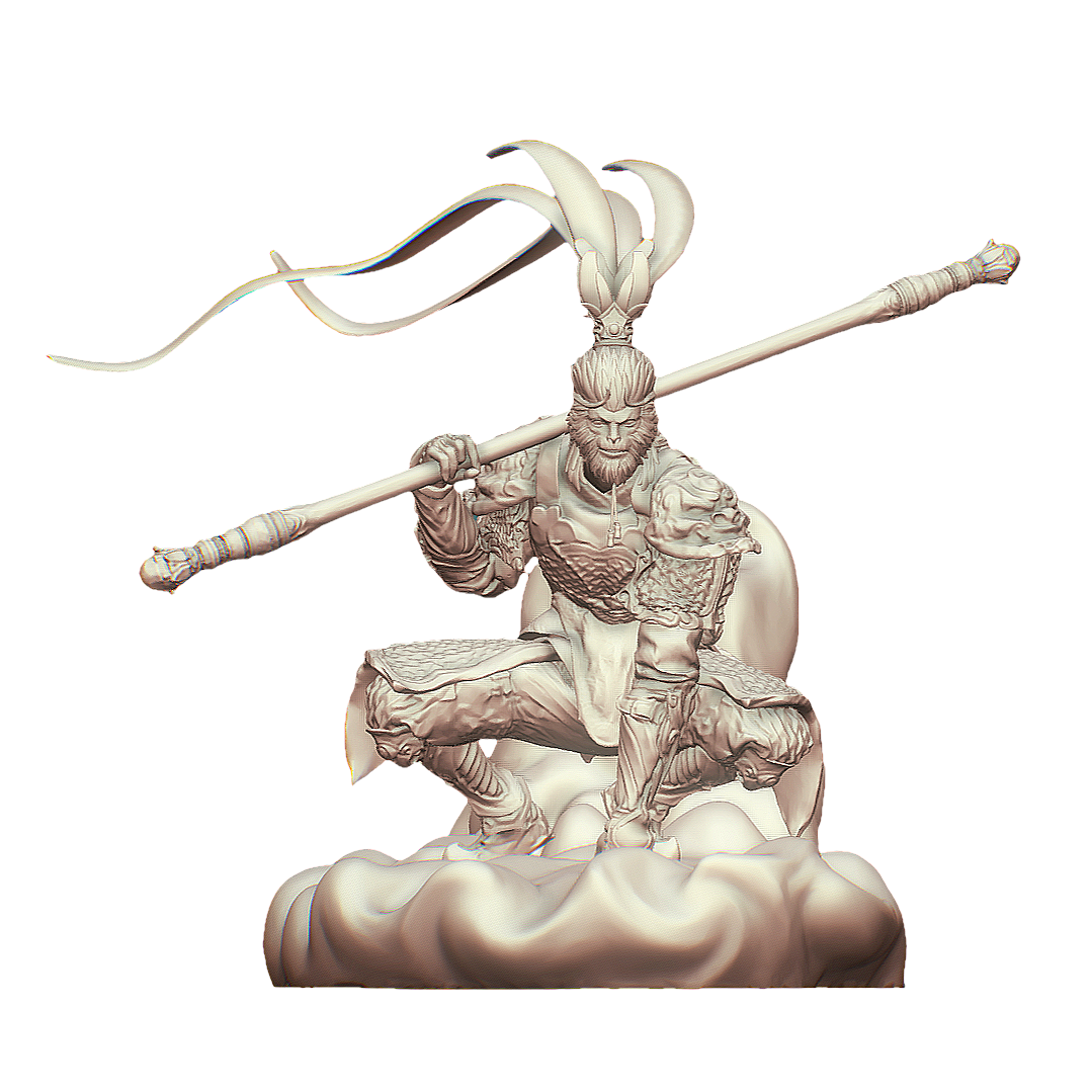 齐天大圣-孙悟空（3D打印模型） | 悟空,3D打印模型,西游记,齐天大圣-孙悟空,孙悟空,美猴王,孙悟空3D模型,wukong,齐天大圣,斗战胜佛,3D模型,3D打印,3D素材,obj,glTF,fbx,dae,stl,3ds,glb,usdz,3dmax,blender模型,VisionPro,3D建模,3D扫描,3d打印模型