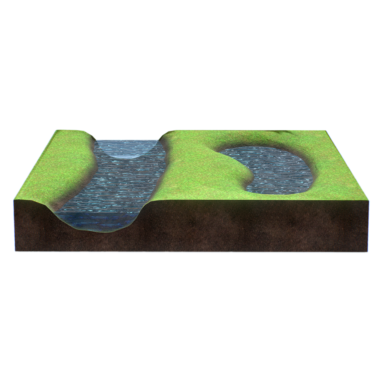 牛轭湖地貌构造 | 地貌,地理科普,地貌3D模型,地貌模型,湖泊,河迹湖,牛轭湖,牛轭湖地貌,牛轭湖构造,湖泊构造,3D模型,3D打印,3D素材,obj,glTF,fbx,dae,stl,3ds,glb,usdz,3dmax,blender模型,VisionPro,3D建模,3D扫描,3d打印模型