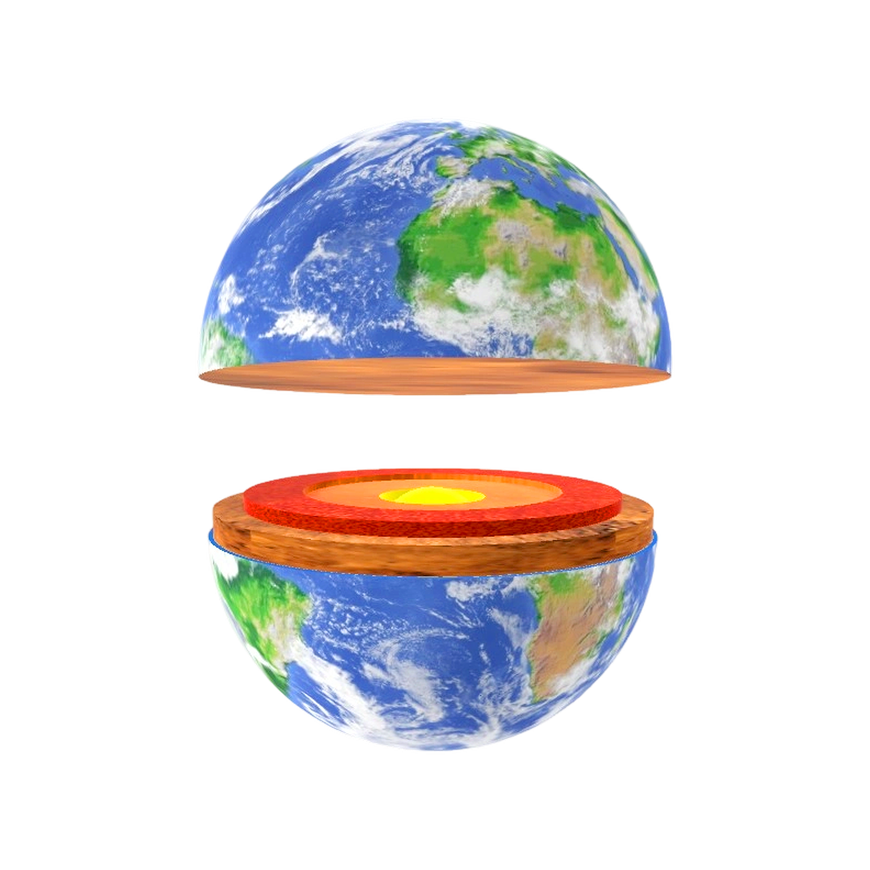 地球的内部结构 带动画