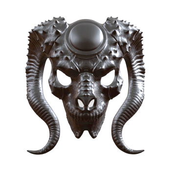 恶魔面具（支持3D打印）