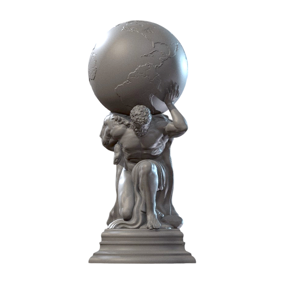 扛着地球的赫拉克勒斯（支持3D打印） | 装饰,摆件3D模型,装饰摆件,赫拉克勒斯,大力神,罗马神话,赫拉克勒斯雕像,支持3D打印,扛着地球的赫拉克勒斯,Ηρακλής,3D模型,3D打印,3D素材,obj,glTF,fbx,dae,stl,3ds,glb,usdz,3dmax,blender模型,VisionPro,3D建模,3D扫描,3d打印模型