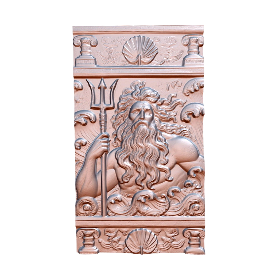 金属浮雕 海神波塞冬 | 雕塑,浮雕,雕塑3D模型,波塞冬,海神波塞冬,海神雕像,金属雕塑,波塞冬雕像,3D模型,3D打印,3D素材,obj,glTF,fbx,dae,stl,3ds,glb,usdz,3dmax,blender模型,VisionPro,3D建模,3D扫描,3d打印模型