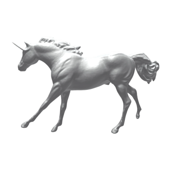 独角兽石膏雕塑（支持3D打印）