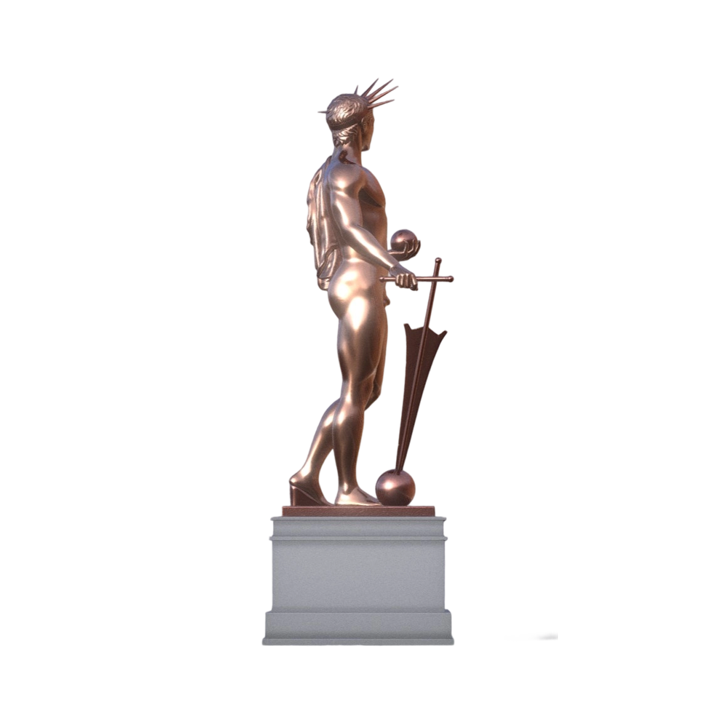 罗马皇帝尼禄雕像（可3D打印） | 雕塑,雕像,雕像3D模型,罗马皇帝,支持3D打印,罗马皇帝尼禄,尼禄雕像,罗马帝国皇帝,3D模型,3D打印,3D素材,obj,glTF,fbx,dae,stl,3ds,glb,usdz,3dmax,blender模型,VisionPro,3D建模,3D扫描,3d打印模型