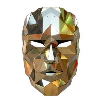 几何抽象舞会面具