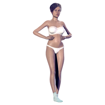 拉美裔孕妇（3D动作模型）