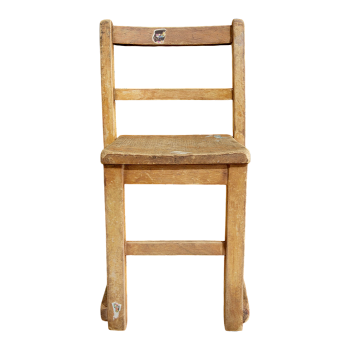 乡村儿童木制靠背椅