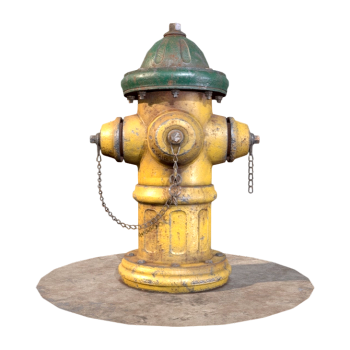 旧式黄漆消防栓
