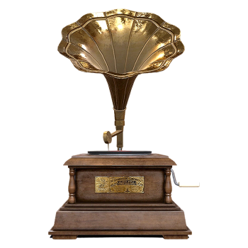 老式木制留声机