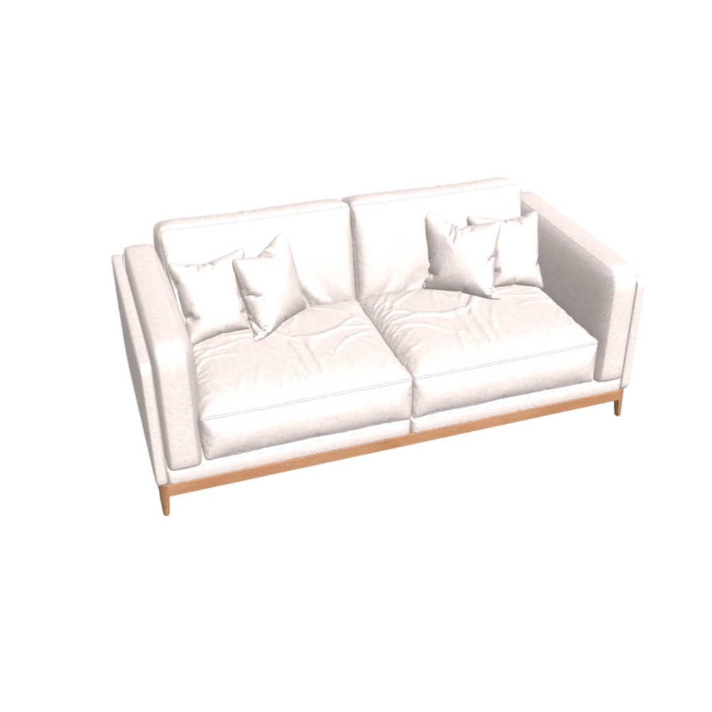 客厅沙发 | 双人沙发,,Inmersivo,S.A.S,系列,丝绒材质,DENISE,锡耶纳象牙自然色,3D模型,3D打印,3D素材,obj,glTF,fbx,dae,stl,3ds,glb,usdz,3dmax,blender模型,VisionPro,3D建模,3D扫描,3d打印模型