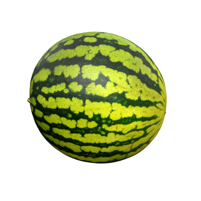 西瓜 | 3D,食物模型,Lassi,Kaukonen,西瓜模型,水果建模,自然形态还原,食物质感,数字水果,3D模型,3D打印,3D素材,obj,glTF,fbx,dae,stl,3ds,glb,usdz,3dmax,blender模型,VisionPro,3D建模,3D扫描,3d打印模型