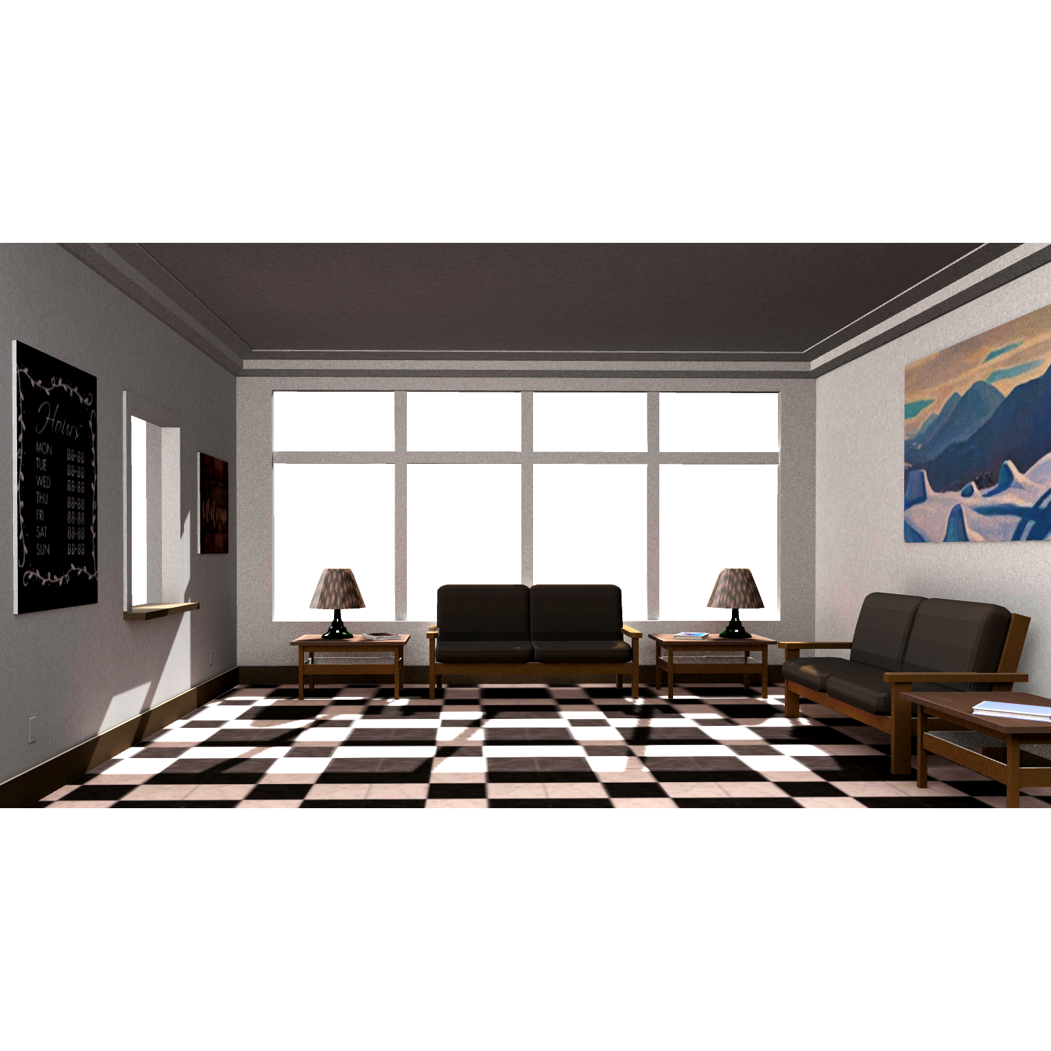 带烘焙纹理的等候室 | 3D,等候室模型,烘焙纹理场景,jimbogies,公共空间建模,功能性场景,等候室设计,3D模型,3D打印,3D素材,obj,glTF,fbx,dae,stl,3ds,glb,usdz,3dmax,blender模型,VisionPro,3D建模,3D扫描,3d打印模型