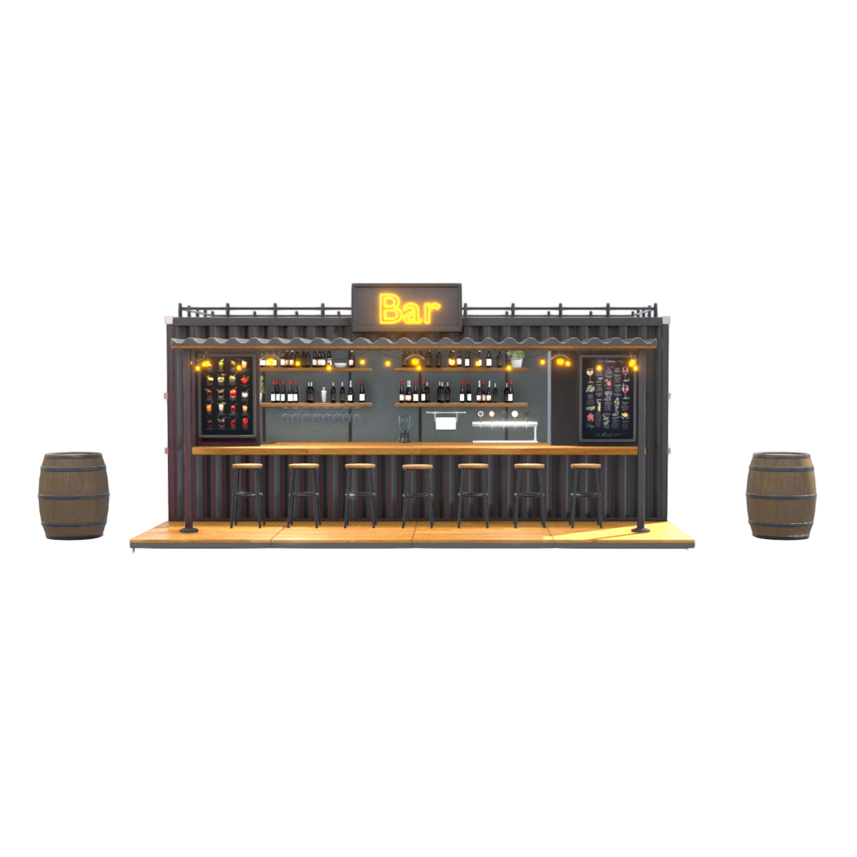 集装箱酒吧 | 3D,户外,集装箱酒吧模型,Janis,Zeps,工业风酒吧建模,集装箱改造设计,写实商业空间模型,3D模型,3D打印,3D素材,obj,glTF,fbx,dae,stl,3ds,glb,usdz,3dmax,blender模型,VisionPro,3D建模,3D扫描,3d打印模型