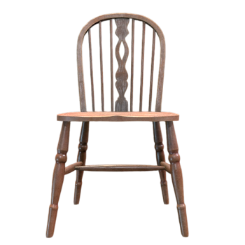 英式复古木椅低多边形