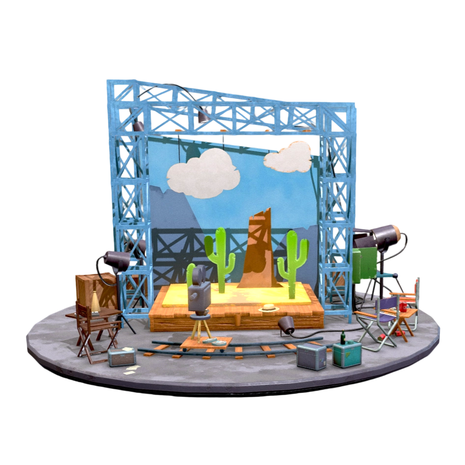 电影场景微缩模型 | 3D,电影微缩场景模型,S_Mermaid,Diorama,Cinema,电影场景建模,微缩景观模型,3D模型,3D打印,3D素材,obj,glTF,fbx,dae,stl,3ds,glb,usdz,3dmax,blender模型,VisionPro,3D建模,3D扫描,3d打印模型