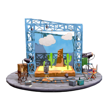 电影场景微缩模型