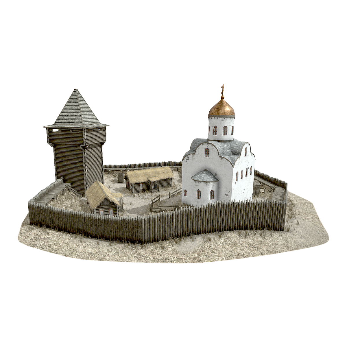 木制堡垒要塞 | 场景,建筑物,堡垒,游戏场景,要塞,城堡,堡垒场景,游戏建筑,木制堡垒,木制建筑,3D模型,3D打印,3D素材,obj,glTF,fbx,dae,stl,3ds,glb,usdz,3dmax,blender模型,VisionPro,3D建模,3D扫描,3d打印模型