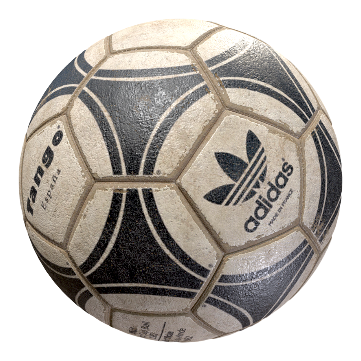 1982年西班牙世界杯官方足球（阿迪达斯探戈） | 足球,阿迪达斯,Adidas,世界杯,世界杯用球,1982世界杯,西班牙世界杯,复古足球,AdidasTango,1982FIFAWorldCup,3D模型,3D打印,3D素材,obj,glTF,fbx,dae,stl,3ds,glb,usdz,3dmax,blender模型,VisionPro,3D建模,3D扫描,3d打印模型