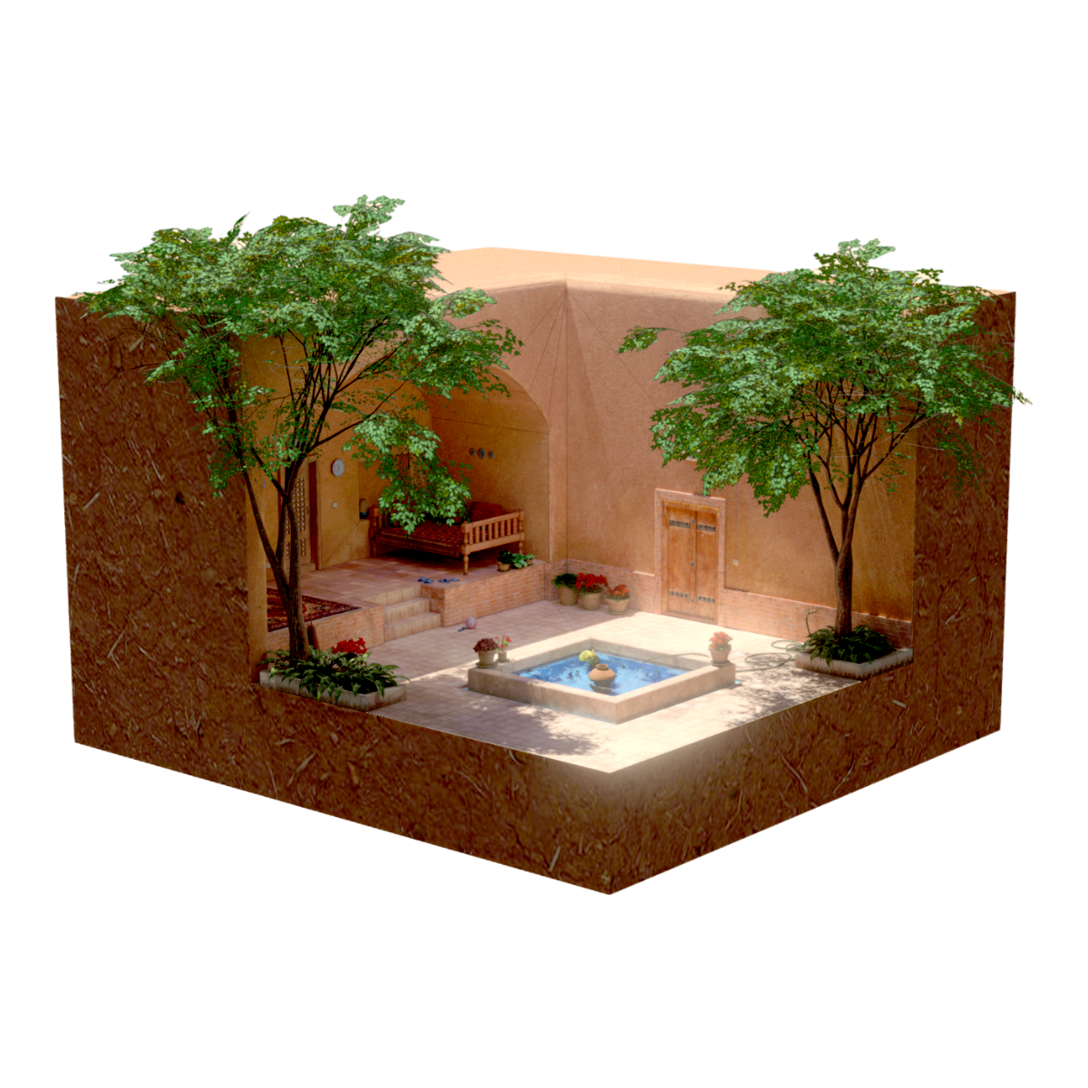 波斯花园 | 3D场景,花园,园林景观,世界文化遗产,伊朗,波斯花园,PersianGarden,花园景观,建筑场景,波斯文化,3D模型,3D打印,3D素材,obj,glTF,fbx,dae,stl,3ds,glb,usdz,3dmax,blender模型,VisionPro,3D建模,3D扫描,3d打印模型