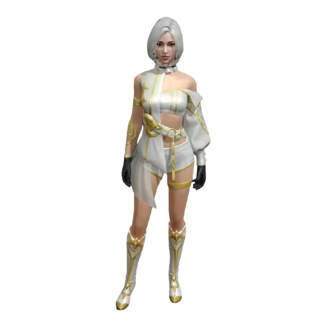 《Free Fire》中的游戏角色Diamond Royle模型预览图