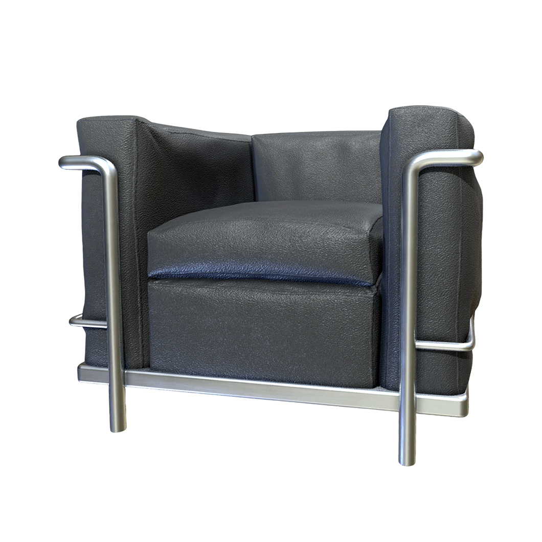 LC2 Grand Confort系列扶手椅 | 沙发椅,椅子,单人沙发,休闲椅,扶手椅,沙发椅3D模型,皮革椅,LC2扶手椅,皮革座椅,勒·柯布西耶,3D模型,3D打印,3D素材,obj,glTF,fbx,dae,stl,3ds,glb,usdz,3dmax,blender模型,VisionPro,3D建模,3D扫描,3d打印模型