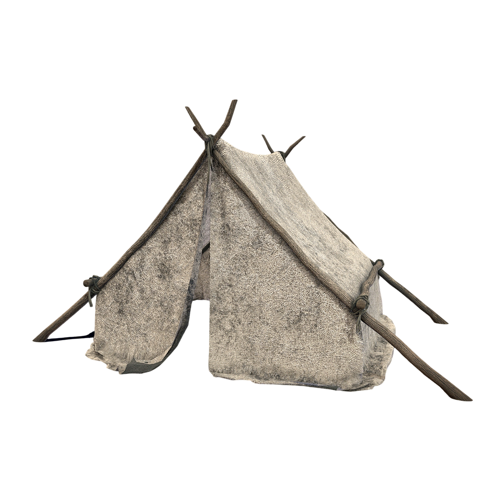 一个原始风格的帐篷 | 房屋,庇护所,帐篷,帐篷3D模型,户外帐篷,简易帐篷,原始风格的帐篷,棚子,野外帐篷,3D模型,3D打印,3D素材,obj,glTF,fbx,dae,stl,3ds,glb,usdz,3dmax,blender模型,VisionPro,3D建模,3D扫描,3d打印模型