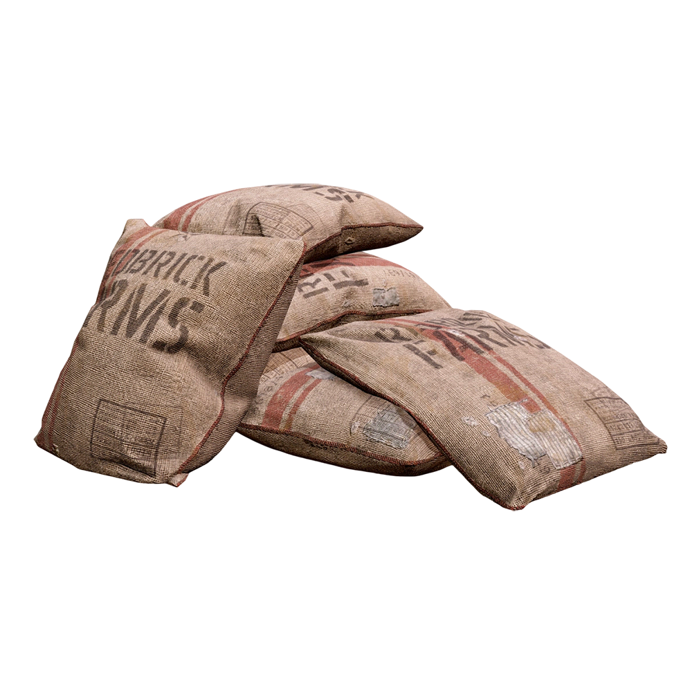 一堆麻袋 | 复古,工业,容器,破旧,麻袋,袋子,布袋,黄麻袋,农产品,3D模型,3D打印,3D素材,obj,glTF,fbx,dae,stl,3ds,glb,usdz,3dmax,blender模型,VisionPro,3D建模,3D扫描,3d打印模型