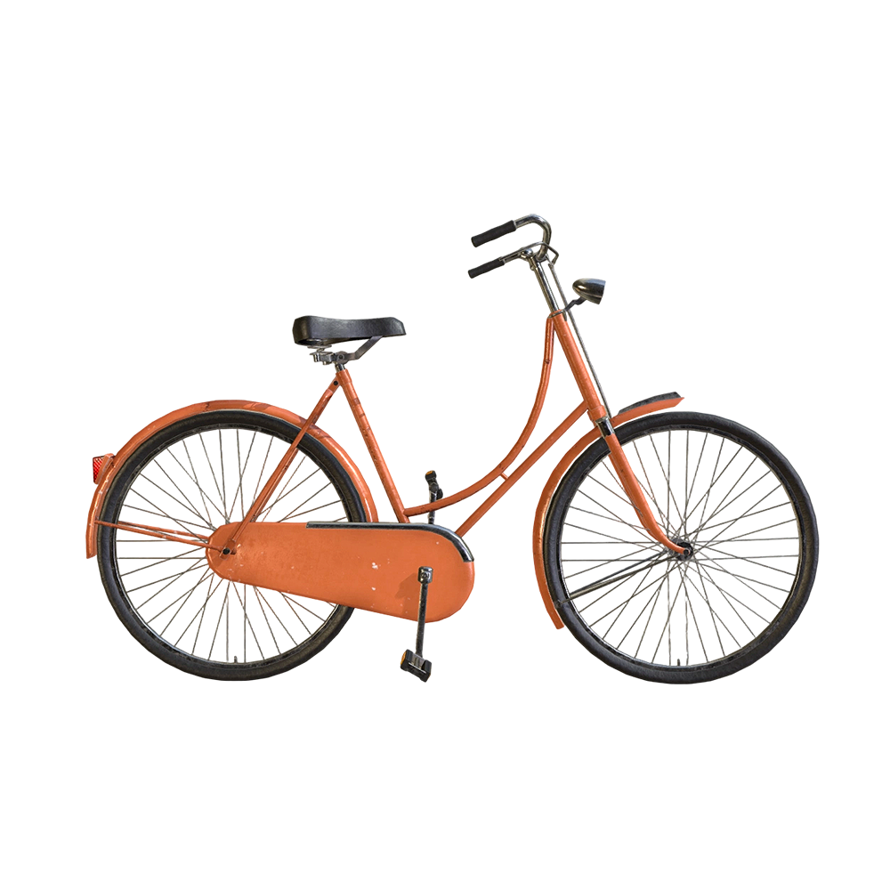 经典款女士城市自行车（荷兰自行车） | 自行车,复古自行车,经典自行车,DutchBike,荷兰自行车,女式自行车,城市自行车,3D模型,3D打印,3D素材,obj,glTF,fbx,dae,stl,3ds,glb,usdz,3dmax,blender模型,VisionPro,3D建模,3D扫描,3d打印模型