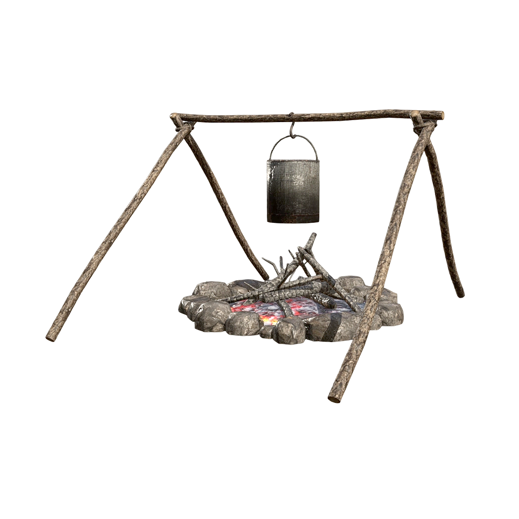 篝火烹饪架 | 露营,篝火,户外烤火,篝火架,野营篝火,户外篝火,烹饪架,篝火烹饪架,烹饪器具,户外器具,3D模型,3D打印,3D素材,obj,glTF,fbx,dae,stl,3ds,glb,usdz,3dmax,blender模型,VisionPro,3D建模,3D扫描,3d打印模型