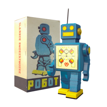 发条机械玩具机器人